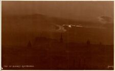 vintage real photo postcard- AT SUNSET. EDINBURGH. JUDGES reliable series picture
