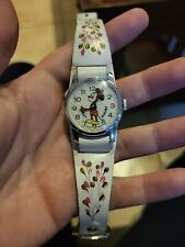 Mickey Mouse Watch 1970s Vintage - Swiss Made - NEEDS BATTERY USED CONDITION picture