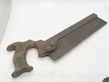 VINTAGE BRASS BACKED TENON SAW WOODWORKING DIY picture