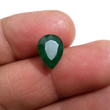 Attractive Zambian Emerald Pear Shape 3.75 Crt Huge Green Faceted Loose Gemstone picture