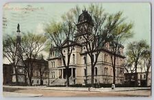 Postcard Freeport IL STEPHENSON COUNTY COURT HOUSE 1910 Cancel JF15 picture