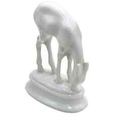 Rosenthal Minature White Porcelain Grazing Fawn Figurine picture