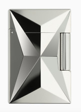 S.T. Dupont Fire X Lighter,  Line 2 SMALL Palladium 3-D, C18610, New In Box picture