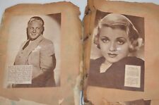 NICE 1930'S SCRAPBOOK ADS MOVIE STARS CARS  SEE PICTURES picture