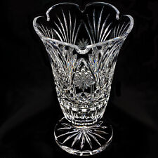 Waterford Crystal 10 Inch Footed Flower Vase Romance of Ireland Collection 1996 picture