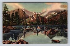 Rocky Mountain National Park, Bear Lake And Glacier Gorge, Vintage Postcard picture