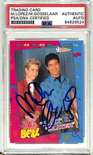 1992 Pacific MARK PAUL GOSSELAAR & MARIO LOPEZ Signed Card #85 PSA/DNA Slabbed picture