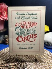 Scarce Al G. Kelly & Miller Bros. 1950 Annual Program and Official Route Book picture