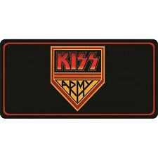 kiss army logo black background license plate made in usa picture
