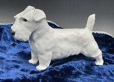Large 1930s’ GOTHA PFEFFER SEALYHAM CESKY White TERRIER Dog Germany Figurine picture