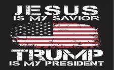 LOT OF 30 JESUS Is My Savior TRUMP Is My President MAGNET MADE IN USA 4x6 picture
