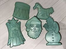 Vtg Stanley 1960’s Blue Home Products Cookie Cutters Christmas picture