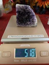 Large Deep Purple Amethyst Cluster, Amethyst Geode, Raw Amethyst 518 Grams Reiki picture