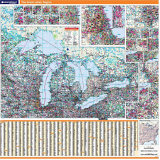 PROSERIES WALL MAP: GREAT LAKES (R) picture