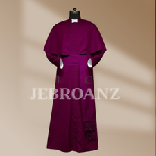 Cotton Roman Pulpit Gown Cassock - Preaching robe - Bishop inverness cape clergy picture