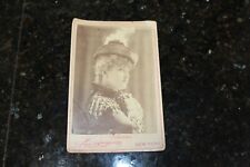 Antique Black & White Photo Cabinet Card Lillian Russell Presented In 1891  picture