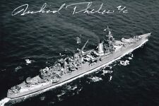 Richard Thelen Signed Autographed 4x6 Photo USS Indianapolis Survivor WWII picture