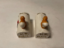 Vintage Salt Shakers US Mail Squirrels on Top japan picture