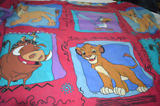VTG DISNEY LION KING FLAT SHEET TWIN 90'S Simba Fabric VGC L10 picture