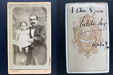 Courret, Lima, Julito Fort, October 1879 Vintage cdv albumen print.  picture