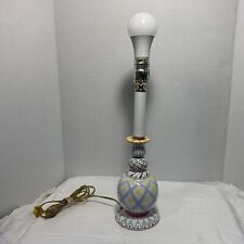 Vintage Mackenzie-Childs Inspired Ceramic Bulbous Table Lamp Works No Shade EXC picture