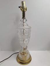 Vintage Genuine Nathan Lagin Hand Blown Glass & Brass Table Lamp 20