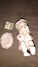 Vintage Porcelain Baby Girl Angel Figurine picture