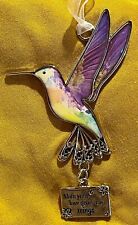 Hummingbird ornament “Mom Your Love Gives Me Wings” 4 Inch picture