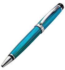 Xezo Handcrafted Incognito Ballpoint Pen. Blue Lacquer Guilloche. LE & Handmade picture