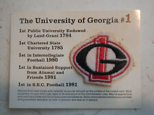 Vintage University of Georgia #1 UGA SEC Football 1981 Patch picture