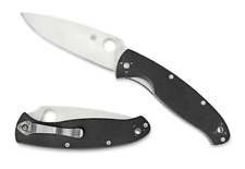 Spyderco Knives Resilience Liner Lock Black G-10 Stainless C142GP Pocket Knife picture
