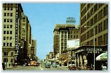 c1960 Broadway Looking North Exterior Oklahoma City Oklahoma OK Vintage Postcard picture