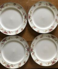 Mayer China USA VTG Asian Peonies Ornate Floral Luncheon Plates 8 7/8