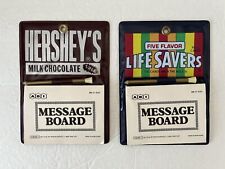 Vtg HERSHEY’S Milk Chocolate & Life Savers Message Board With Pencil 6.25”x4.5” picture