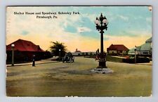 Pittsburgh PA-Pennsylvania, Shelter House, Schenley Park, Vintage Postcard picture
