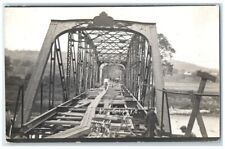 1913 Bridge Construction Newberry VT To Haverhill NH RPPC Photo Postcard picture