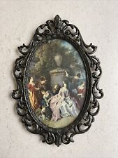 Italian, Metal / Brass, Frame Victorian Oval, Vintage picture