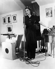 Judy Garland full length pose singing into microphone11x17 inch Poster picture