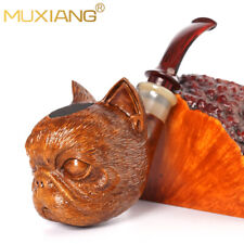 Rusticated Freehand Tobacco Pipe Unsmoked Briar Pipe Cumberland Stem picture