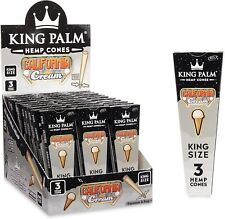 King Palm | King | California Cream | Prerolled Cones & Tips | 3 Per Pack, 30PKs picture