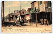 1906 NEW ORLEANS LA FRENCH QUARTER OWL CIGARS SIGN UNDIVIDED POSTCARD P4314 picture