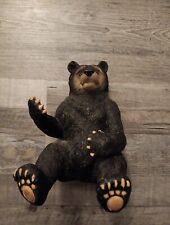 Black Bear Sitting Statue Decoration Figurine 7