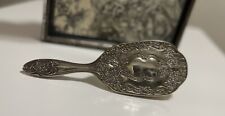 197Os Vintage Silver Plated Hair Brush Ornate 7.5 Inch picture