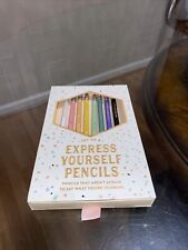 Eccolo Set of 8 Express Yourself Pencils Creativity Genius New Sealed picture
