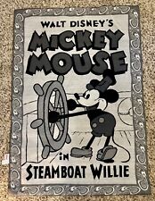 Disney Mickey Mouse Steamboat Willie Wall Hanging Tapestry 37x26 picture