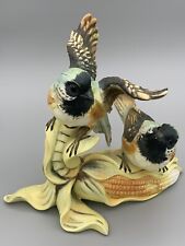 Vintage O'Well SongBirds Roosting On Corn Resin Figure Figurine Excellent Shape picture