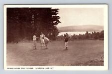 Schroon Lake NY-New York, Leland House Golf Course, Antique Vintage Postcard picture