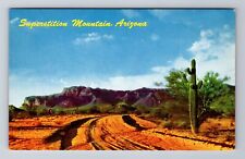 AZ-Arizona, Superstition Mountain, Antique, Vintage Souvenir Postcard picture