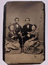 Antique Tintype Photo Civil War Couples Lovely Pretty Ladies & Handsome Men picture