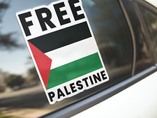 FREE PALESTINE BUMPER STICKER DECAL PALESTINIAN ISRAEL GAZA 5.5-INCH X 4.8-INCH picture